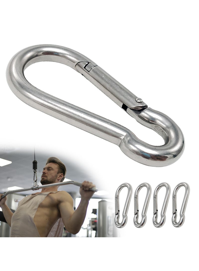 أيية 4PCS الفولاذ المقاوم للصدأ 3.1Inch 8*8 سم، ملحقات آلات الكابل الفولاذي لمعدات الجيم، ملحقات تسلق الجبال في الهواء الطلق - Image 1