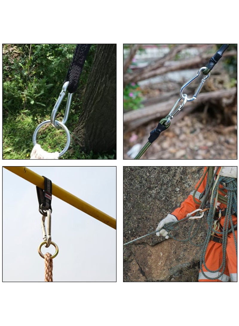 أيية 4PCS الفولاذ المقاوم للصدأ 3.1Inch 8*8 سم، ملحقات آلات الكابل الفولاذي لمعدات الجيم، ملحقات تسلق الجبال في الهواء الطلق - Image 5