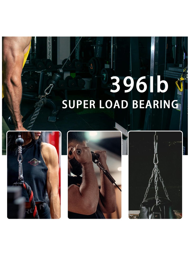 أيية 4PCS الفولاذ المقاوم للصدأ 3.1Inch 8*8 سم، ملحقات آلات الكابل الفولاذي لمعدات الجيم، ملحقات تسلق الجبال في الهواء الطلق - Image 3