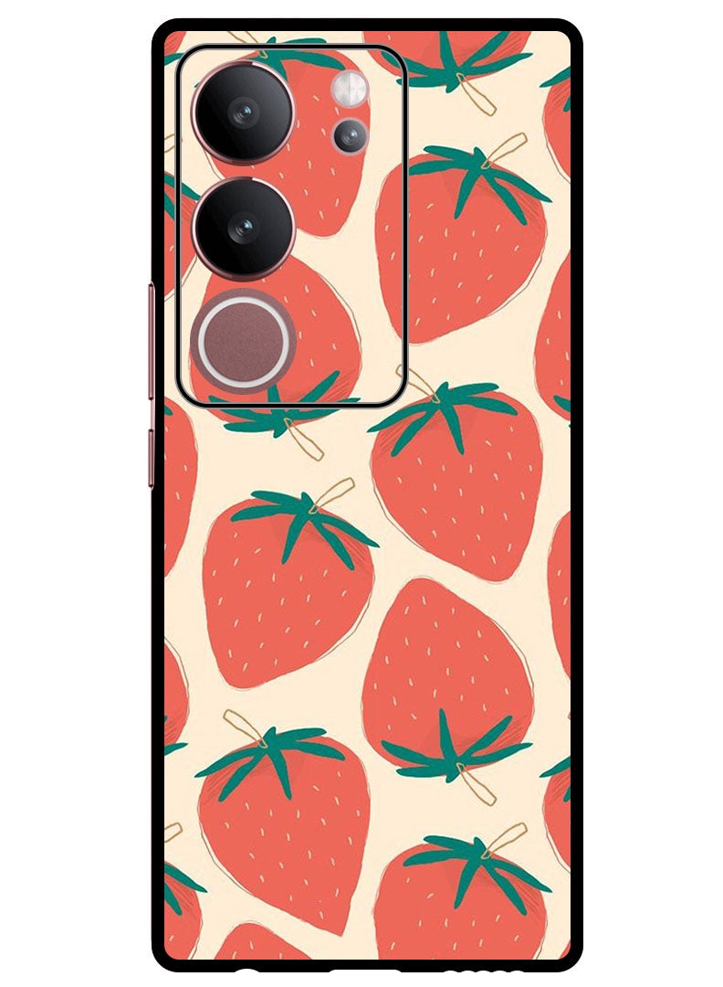 Theodor Protective Case Anti Scratch Shock Proof Bumper Cover For Vivo S17 - S17 Pro Strawberries - Image 1