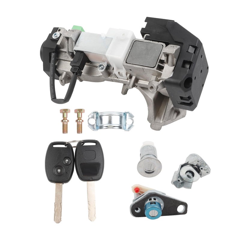 Dasbecan Ignition Switch Lock Cylinder Assembly Compatible with Honda Accord 20082011 CRV 20072010 FIT 20092011 Odyssey 20092011 Civic 20062011 Replce 06350SAAG30 Chip ID46 Immobilizer Keys - Image 2
