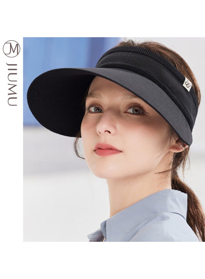 Jiumu Sun Protection Hat For Women, Sun Visor, Sunhat, Open-top Hat, Cool Hat, Summer Outdoor Face-covering Uv Protection Hat For Wome - Image 1