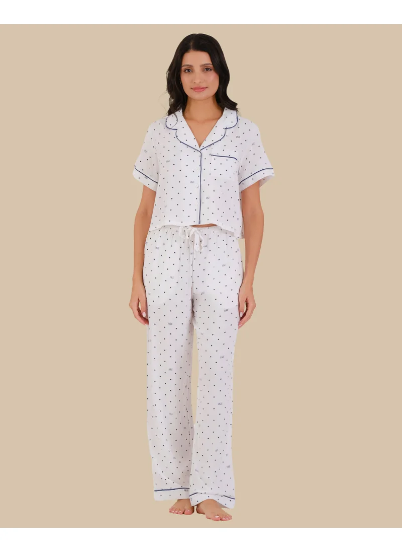 ايسلا اند ايفي Isla & Evie Women'S Short Sleeve Pajama Set