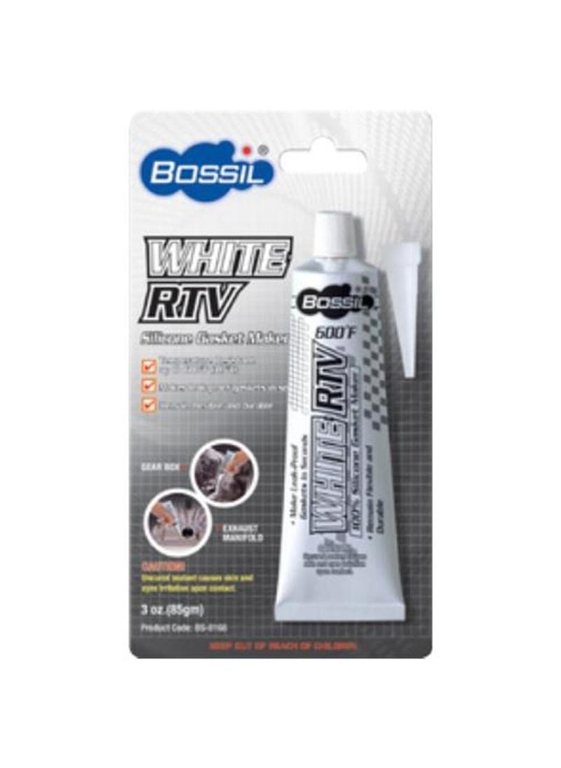 Bossil Bossil Rtv Silicone Gasket Maker White 2.47Oz, Flexible And Durable With Temp Resistance Up To 600F 