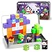 QOUBAI 45PCS Mini Magnetic Building Blocks Travel Toys Magnet Cubes Tiles Set with Case Birthday Classroom Learning Gifts for Kids Toddlers Boys Girls Ages 38 Zombies - Image 2