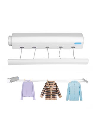 Retractable Clothesline, Outdoor Heavy Duty Adjustable Cloth Hanger Rope, Plastic Clothes Line Automatic Telescopic Drying Rack, Wall Mounted Clothes Hanging Line for Indoor Outdoor (5 Lines) - pzsku/Z5E79052BFF72E2DF6290Z/45/_/1698453950/67c8afb4-82a1-42da-806d-c438a14a49be