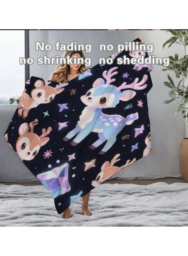 عام بطانية رقيقة من الفانيلا الكرتونية للأطفال والرضع (دافئة ومريحة، ومناسبة للنوم والألعاب) 70 سم * 100 سم - Image 1