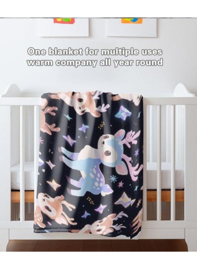 عام بطانية رقيقة من الفانيلا الكرتونية للأطفال والرضع (دافئة ومريحة، ومناسبة للنوم والألعاب) 70 سم * 100 سم - Image 5