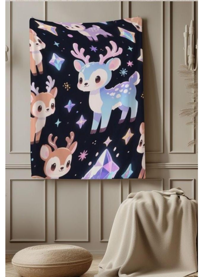 عام بطانية رقيقة من الفانيلا الكرتونية للأطفال والرضع (دافئة ومريحة، ومناسبة للنوم والألعاب) 70 سم * 100 سم - Image 4