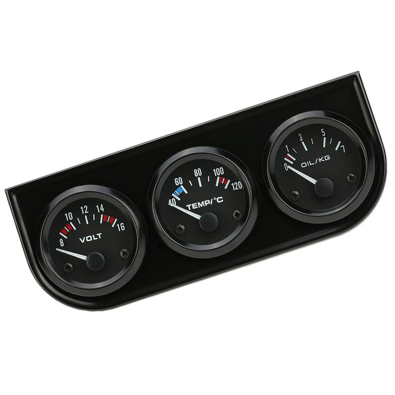 B734 3 - in - 1 Voltage, Water Temperature, and Oil Pressure Gauge Kit - Image 3