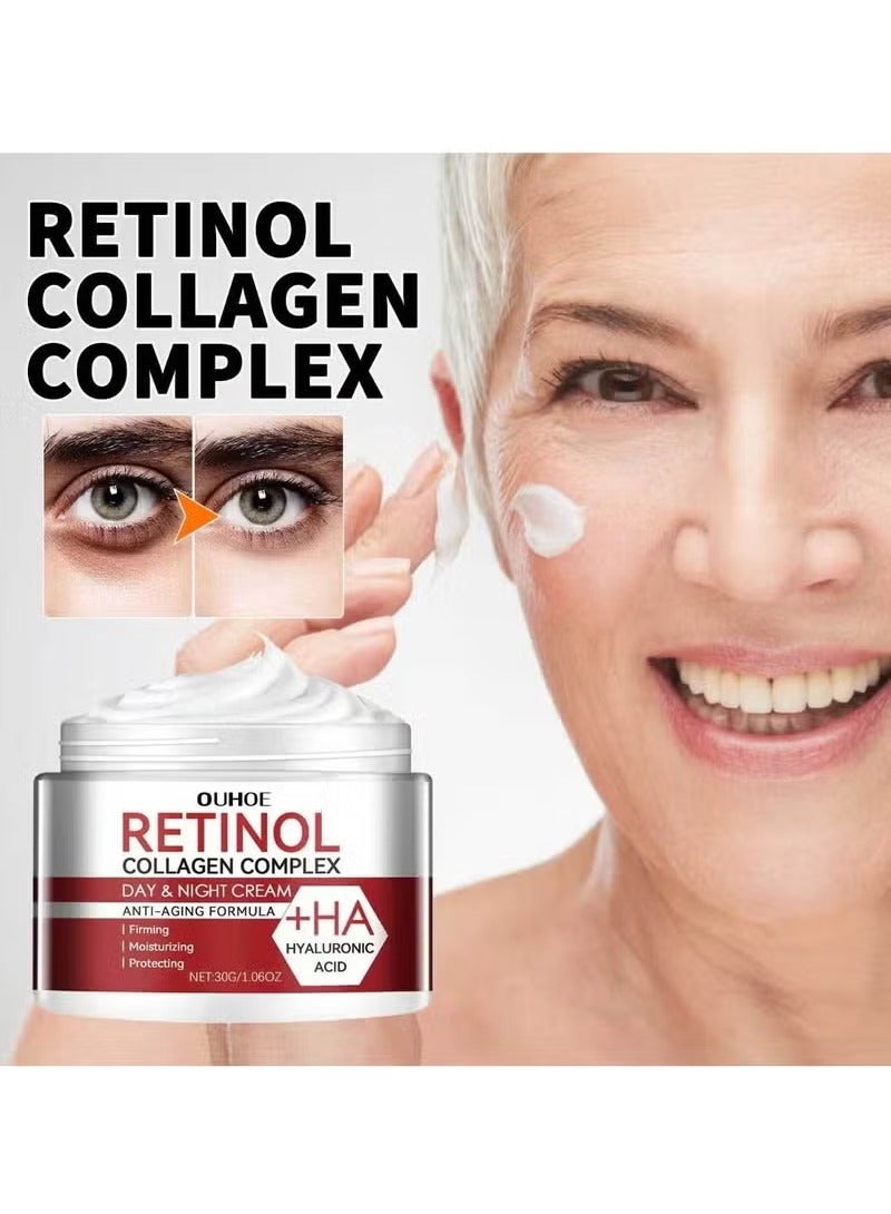 OUHOE Retinol Lifting Firming Cream Collagen Smooth wrinkles Face Cream For Moisturizer Whitening Brighten Skin Products - Image 3