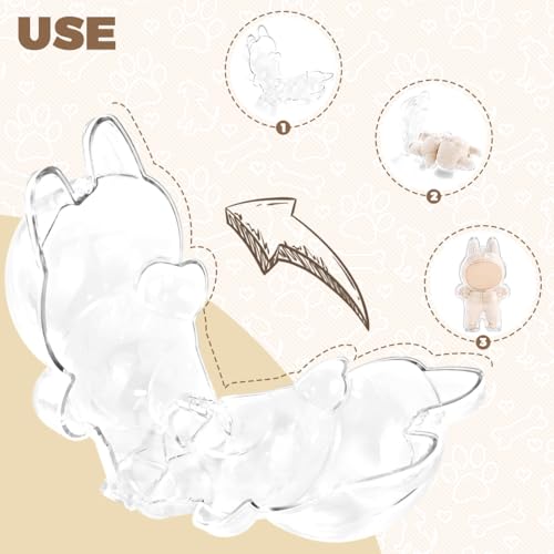 Fancyku® Protective Cover for Plush Figure Doll, Storage Transparent PVC Protective Cover for Dolls The 17cm Plushies Doll Accessories Dust-Proof Display Case for 17cm Art Toys (Not Doll) - Image 5