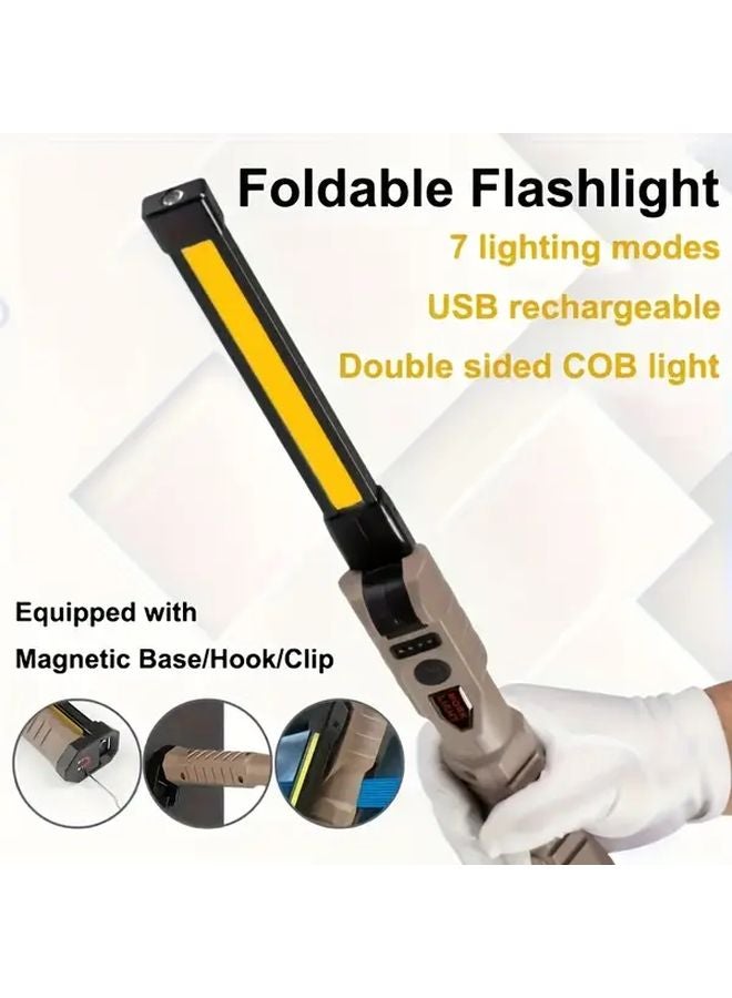 Multi Functional Foldable Work Light 7 Modes 360 Rotation Magnetic Type C Charging - Image 3