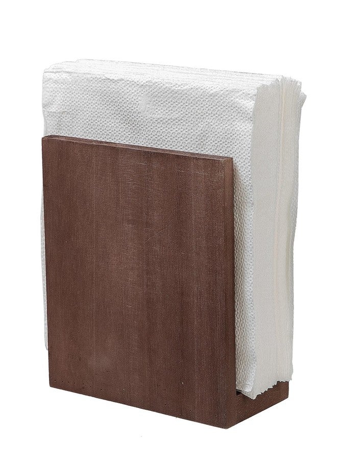 VERGOODR Rustic Wooden Paper Napkin Holder Farmhouse Napkin Storage Dispenser For Tables Kitchen Office Accessories for Restaurants, Dining Home Decor, Nature Vintage Home Gift Bar Decor (brown) - Image 3