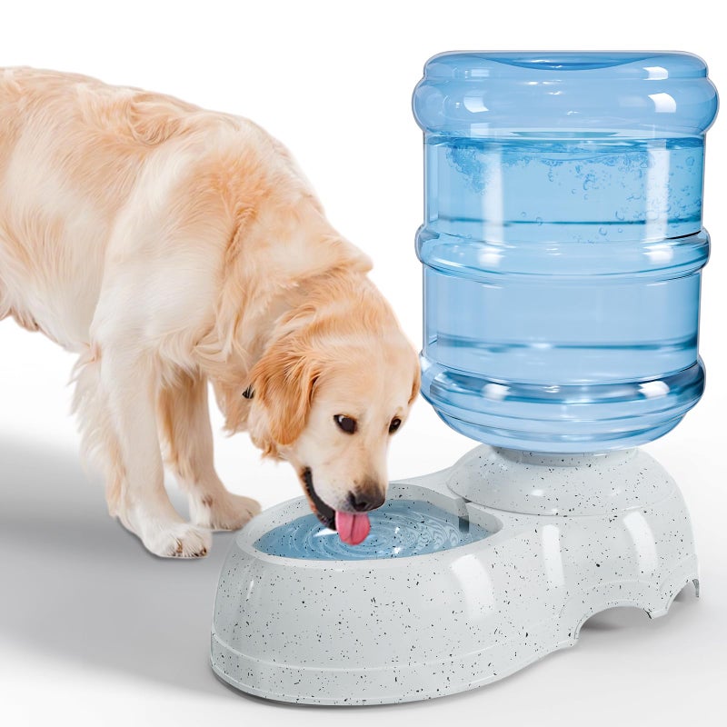 Kenond Water Dispenser Station for Large Dogs,3 Gallon/11L Gravity Automatic Feeder, Dog Water Bowl Dispenser,Large Size Dog Drinking Fountain - Image 1