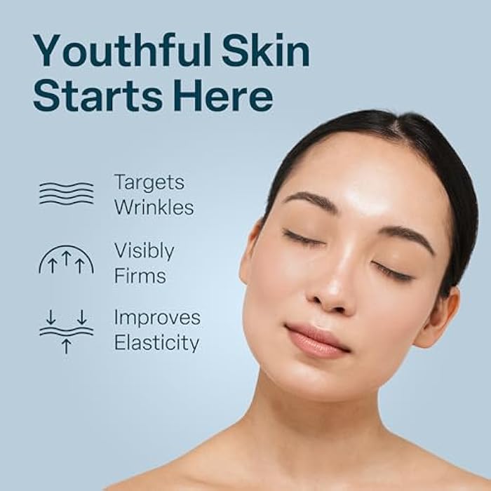 QRxLabs Peptide Complex Face Serum - Firming Collagen Booster & Hydrating Hyaluronic Acid with Chamomile Extarct - Revitalizing Antiaging Skincare - Unscented Gel, 1 Fl Oz - Image 2