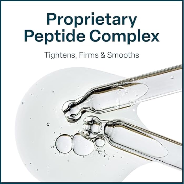 QRxLabs Peptide Complex Face Serum - Firming Collagen Booster & Hydrating Hyaluronic Acid with Chamomile Extarct - Revitalizing Antiaging Skincare - Unscented Gel, 1 Fl Oz - Image 3