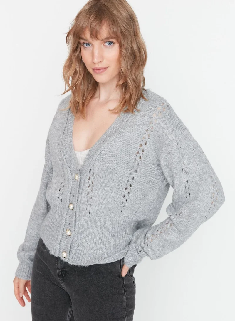 trendyol Button Detailed Knitted Cardigan