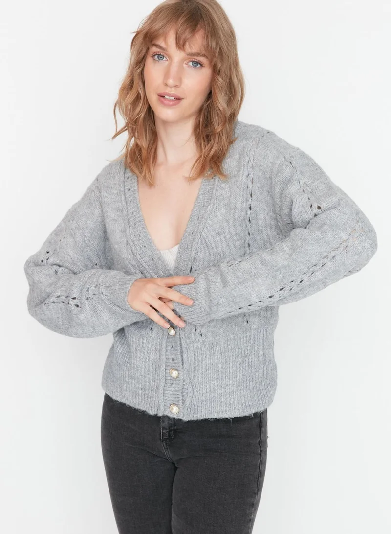 trendyol Button Detailed Knitted Cardigan