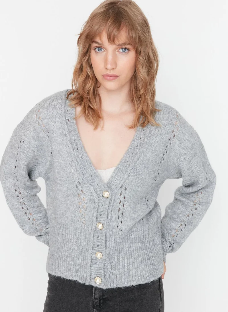 trendyol Button Detailed Knitted Cardigan