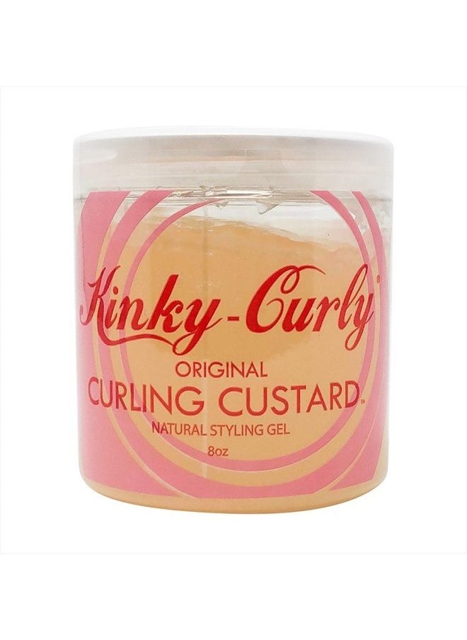 Kinky Curly Curl Custard Gel, 8 oz 