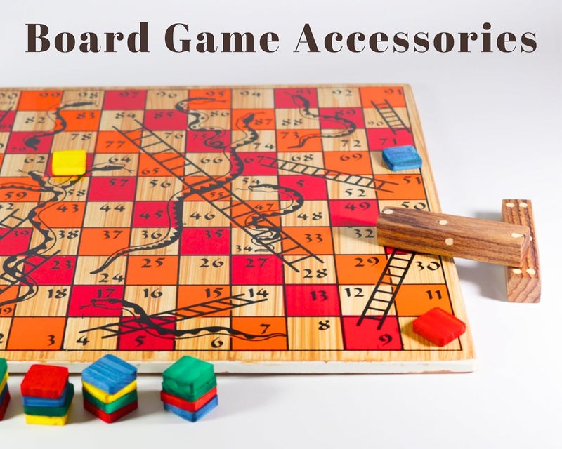 Pyengora Ludo Dice Set for Playing Snake Ladder Poker chip, Board Game Accessories, Pack of 2 no Wooden Dices - Image 4