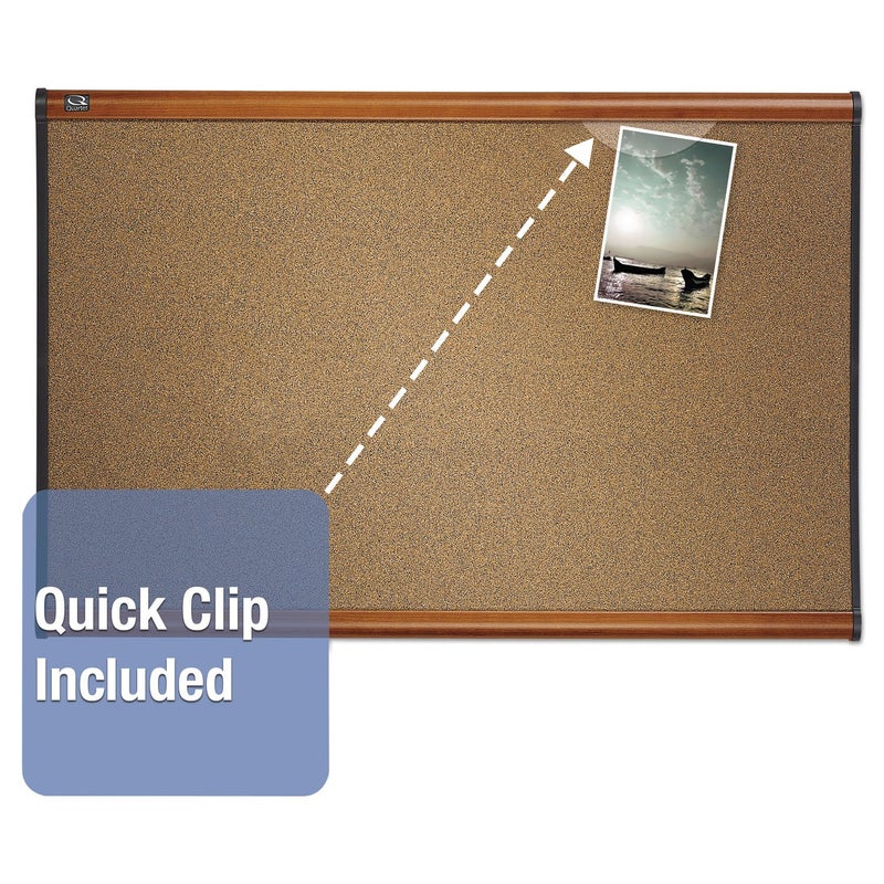 Quartet لوحة إعلانات كواترت B243LC بريستيج، سطح مزيج جرافيت بني، 36 × 24، إطار كرز - Image 2