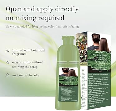 M&B MB Natural herbal organic Hair Shampoo 100 halal and PlantBased 500ml Dark brown - Image 2