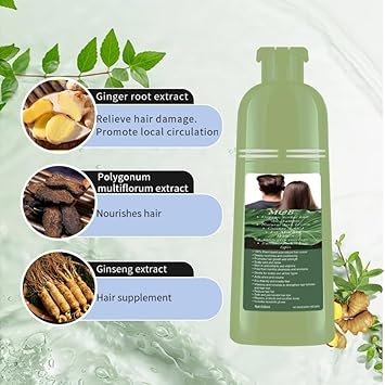 M&B MB Natural herbal organic Hair Shampoo 100 halal and PlantBased 500ml Dark brown - Image 3