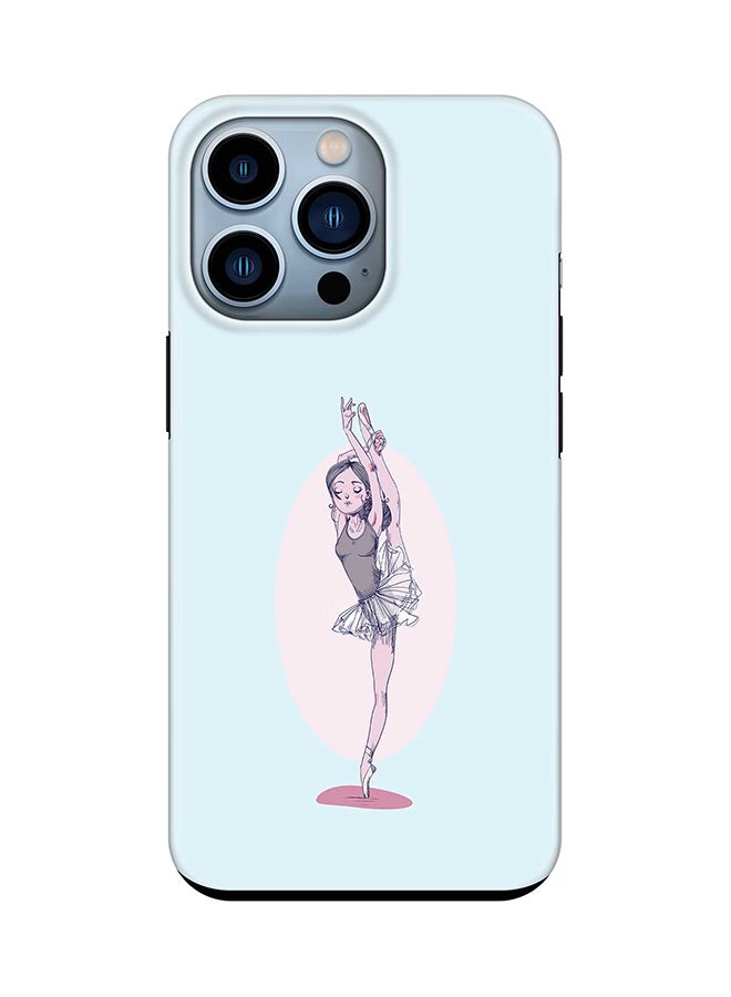 Stylizedd Tough Pro Series Case for Apple iPhone 14 Pro Dual Layer hybrid PC & TPU Customized Mobile Cover Shield with inner TPU protection Matte Finish - Flying Ballerina