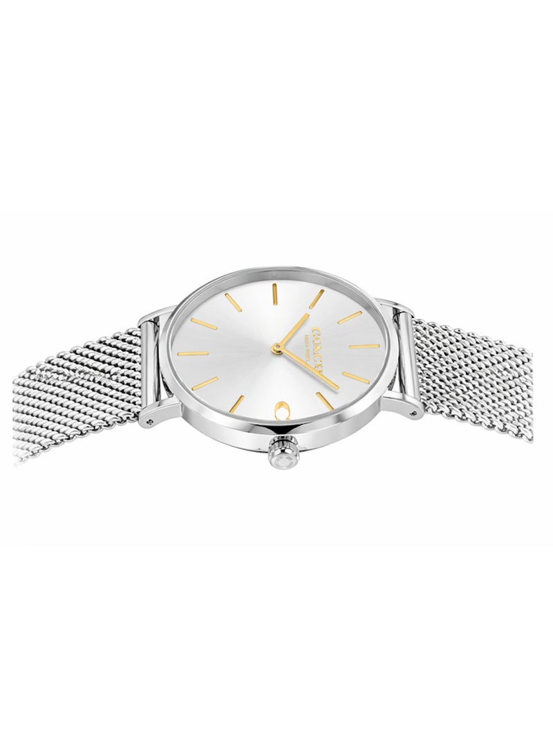 COACH Charles Silver Dial Silver Mesh Bracelet Watch for Men - 14602439 - Image 4