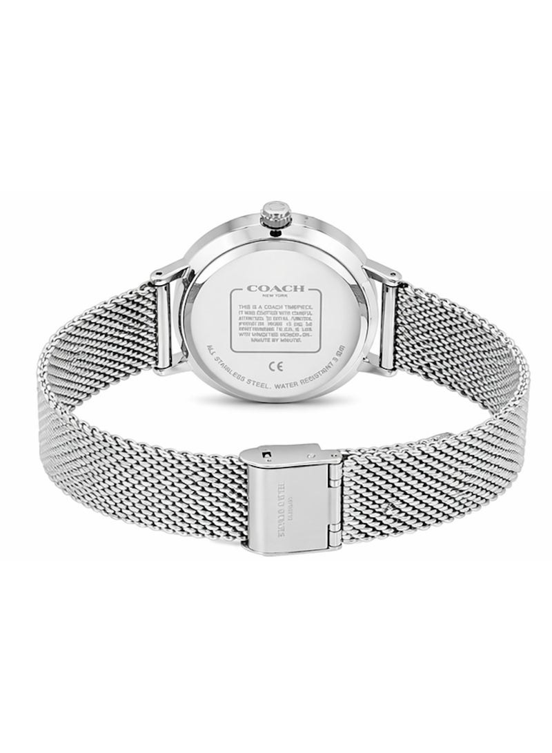 COACH Charles Silver Dial Silver Mesh Bracelet Watch for Men - 14602439 - Image 5