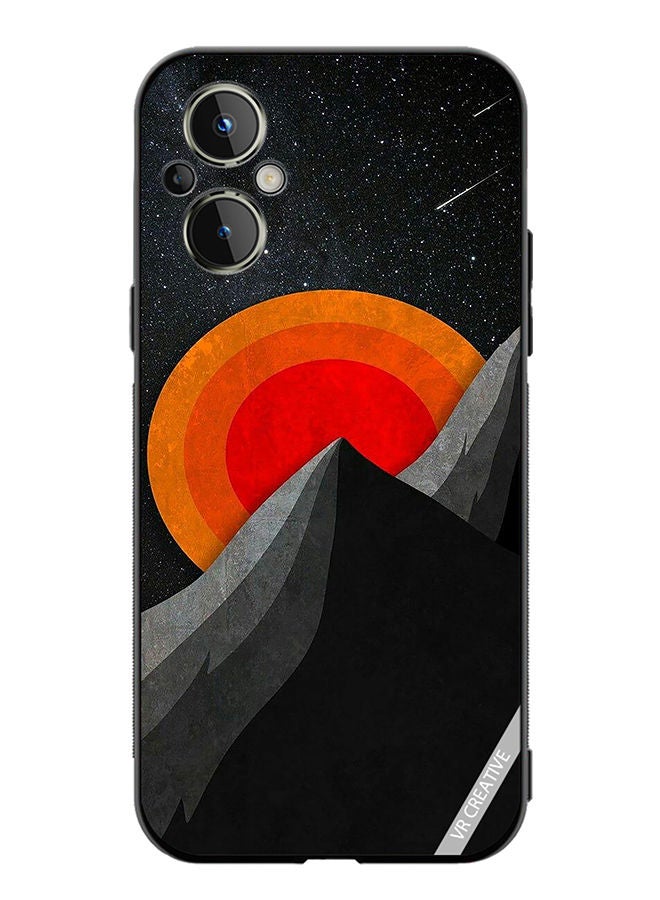 VR CREATIVE Protective Case Cover For OnePlus Nord N20 5G Moon And Pyramid Design  Design Multicolour - Image 1
