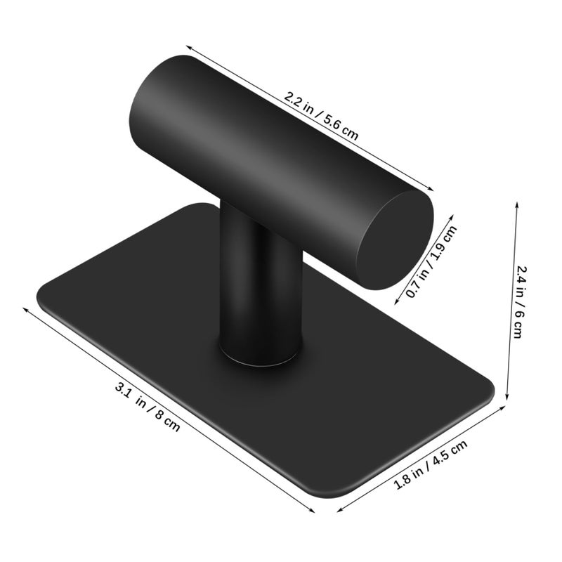 2 Pack Heavy Duty Stainless Steel Self Adhesive Hooks No Drill Wall Mount Towel Holder - Image 3