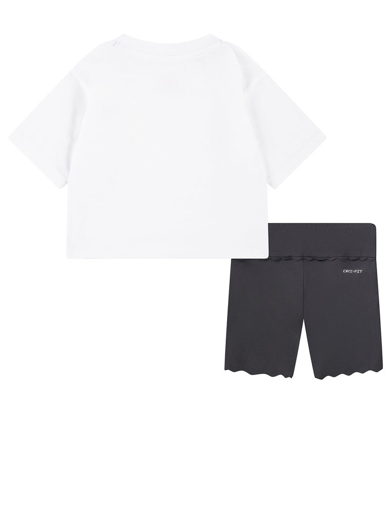 Nike Infant Swoosh Motion Bike Shorts Set - Image 2