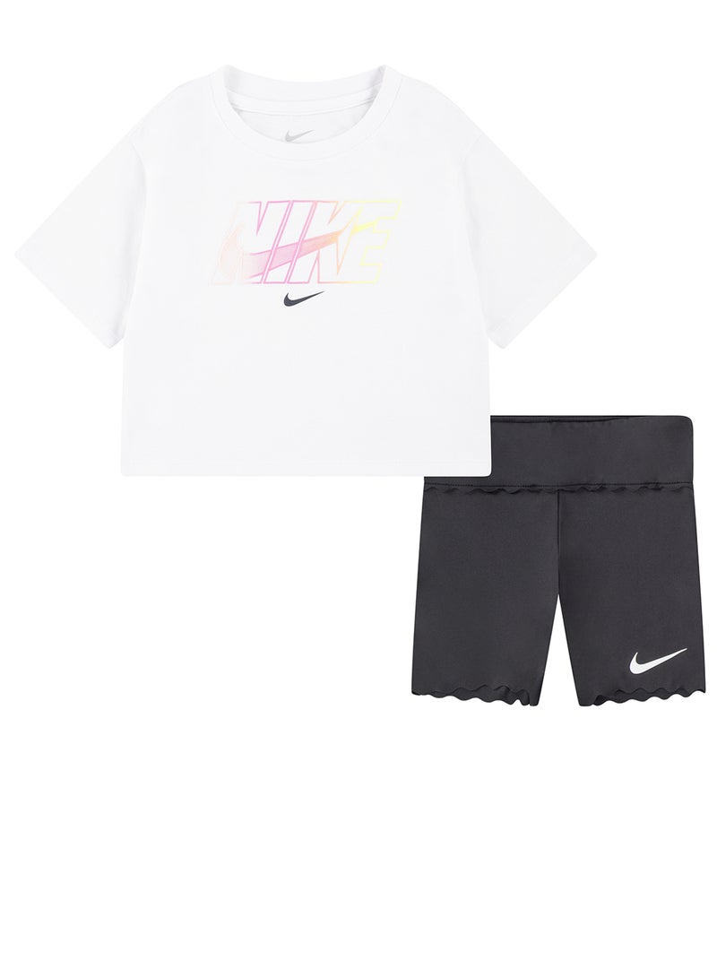 Nike Infant Swoosh Motion Bike Shorts Set - Image 1