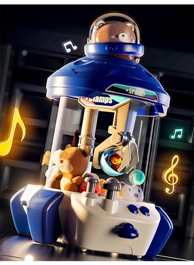 RollsTimi  Cute Bear Lights And Sound Effects Kids Catching Doll Machine Playhouse Doll Machine Children'S Educational Toys, Blue - Image 1