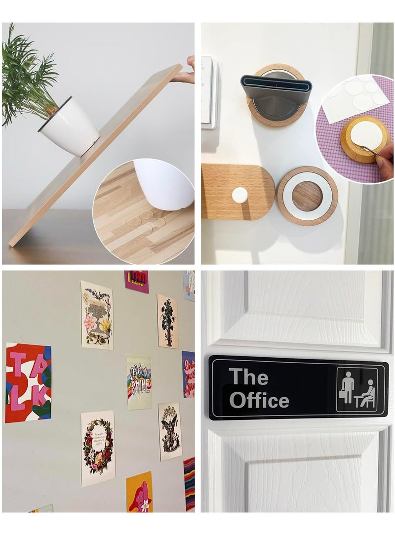 96 PCS Double Sided Tape Mounting Tape for Wall, Picture Hanging Strips for Photo Decoration, Party and More - Image 5