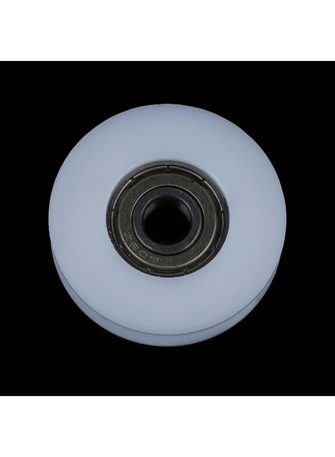 White U Groove Plastic POM Wire Rope Pulley Bearing 8x40x11 5mm 608ZZ 1pc - Image 5