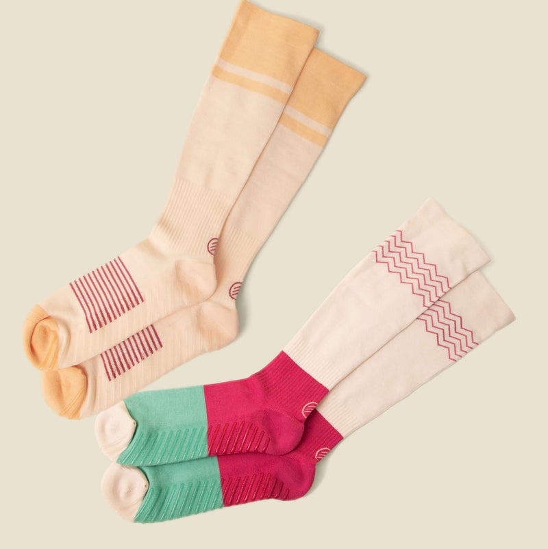 Gripjoy Compression Socks with Grips for Women & Men - 15-20mmHg - Knee High Non-slip Socks - Image 3