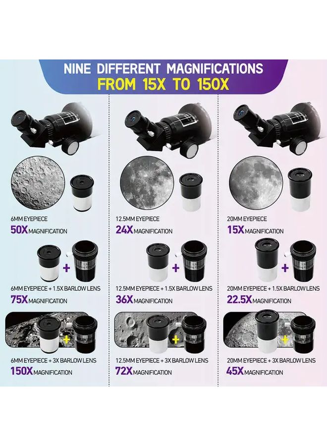 Afterwave 150X 70Mm Telescope 30XL1 SJJ Model With Tripod Phone Clip - Image 4