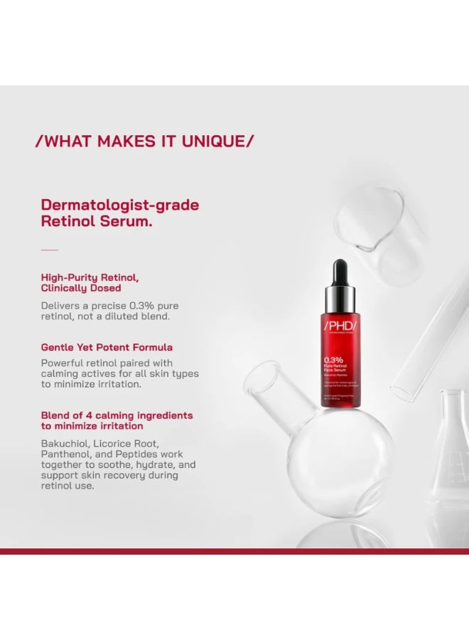 PHD 0.3% Pure Retinol Face Serum 30ml - Image 3