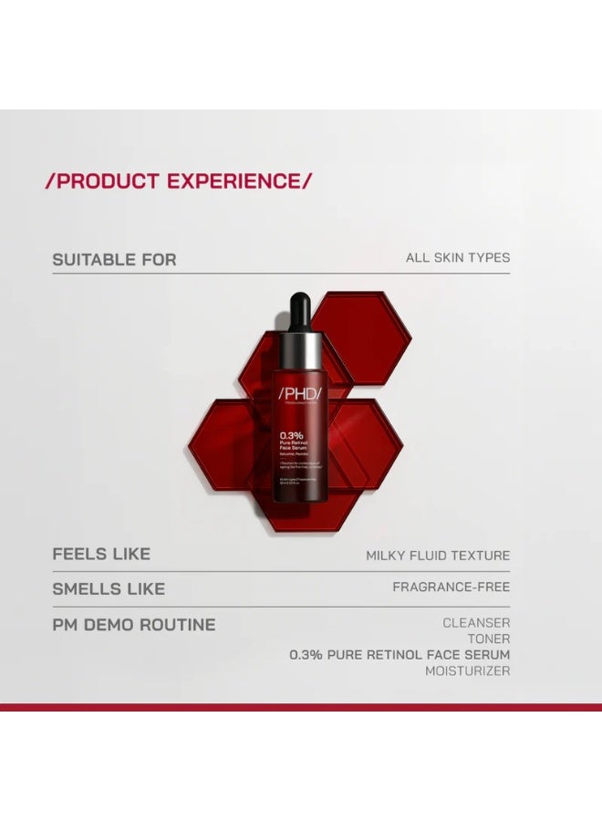 PHD 0.3% Pure Retinol Face Serum 30ml - Image 1