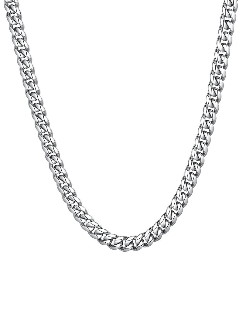 ChainsHouse Mens Necklace Chain 6mm 20 inch Curb Link Chain Neck Chain - Image 2
