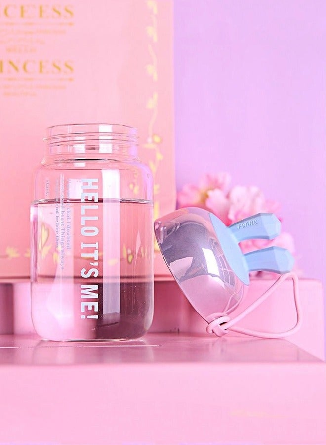 300ml Rabbit Ear Shape Kid Glass Water Bottle Trainer Cup Drink Learning - Image 2