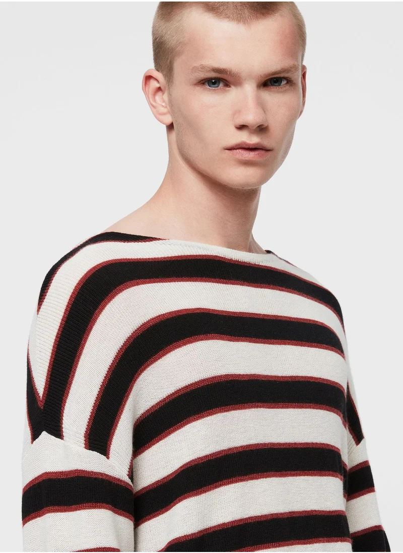 أول سينتس Terren Striped Sweater