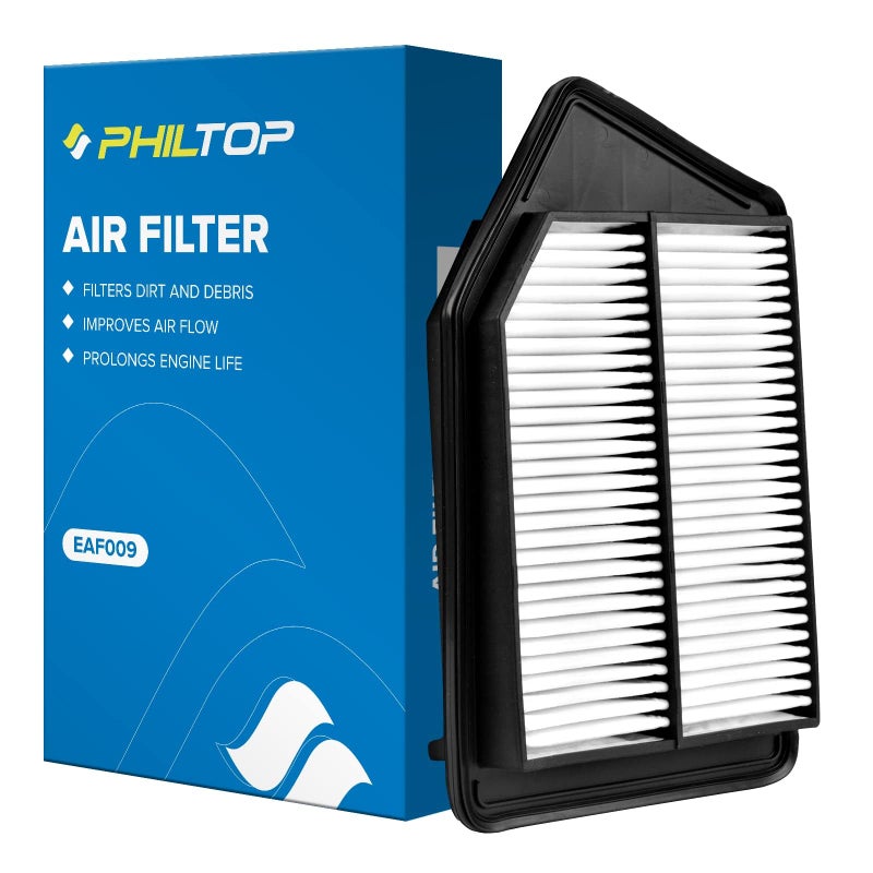 PHILTOP Engine Air Filter CA11476 Replacement for Select Honda Accord and Acura TLX 24L Models Rigid Panel