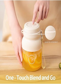 XVersion Personal Portable Rechargeable Juicer Cup 700ml Large Capacity, Fast Juicing, Stainless Steel Cutter, Easy Clean – Green  - Image 3
