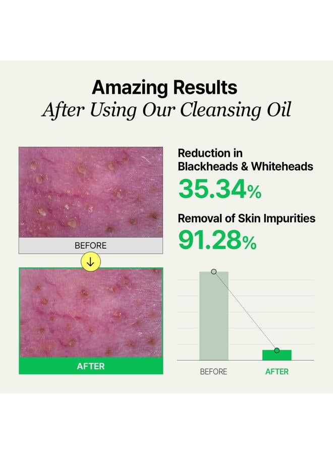 VEGANIFECT Clean and Glow Green Barley LHA Deep Cleansing Oil, Vegan Certified, Removing Heavy Makeup, Blackhead and Whitehead, 6.93 Fl Oz - Image 4