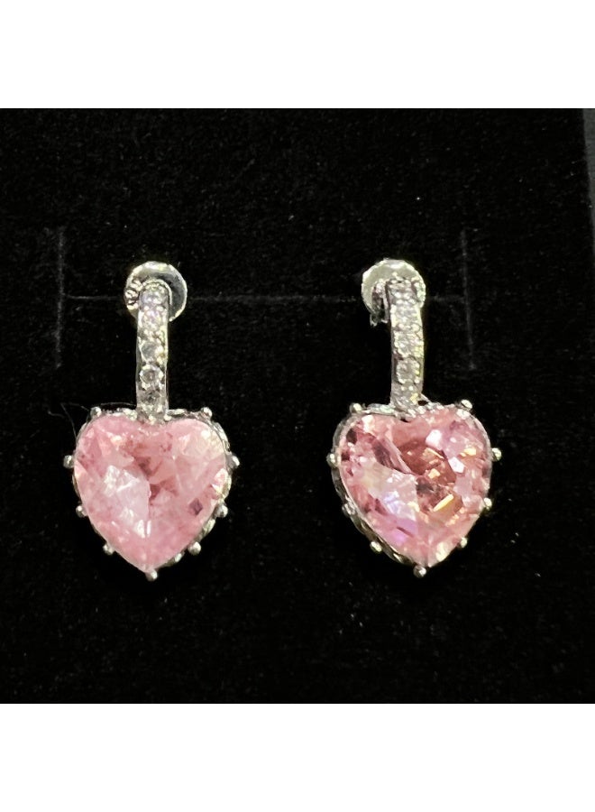 KUYING Temperament Inlaid Diamond Gemston Crystal Earrings With Hooks And Studs